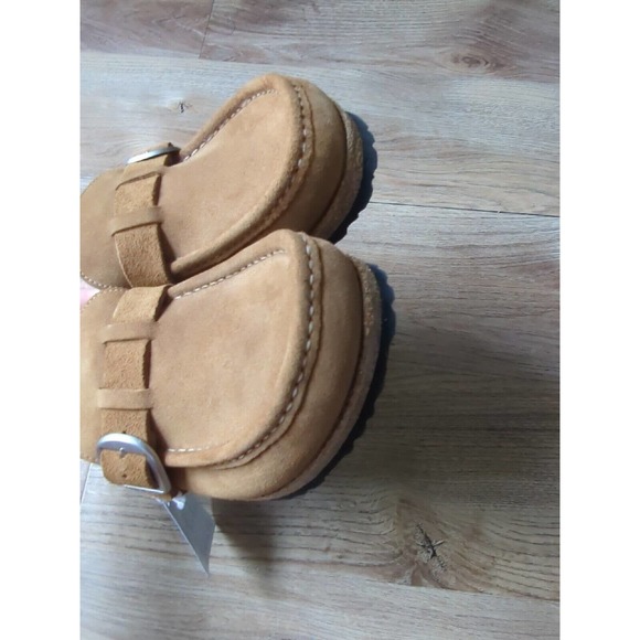 Birkenstock Buckley Suede Shearling Clog Mink Womens 10-10.5 EU 41 - Picture 12 of 16